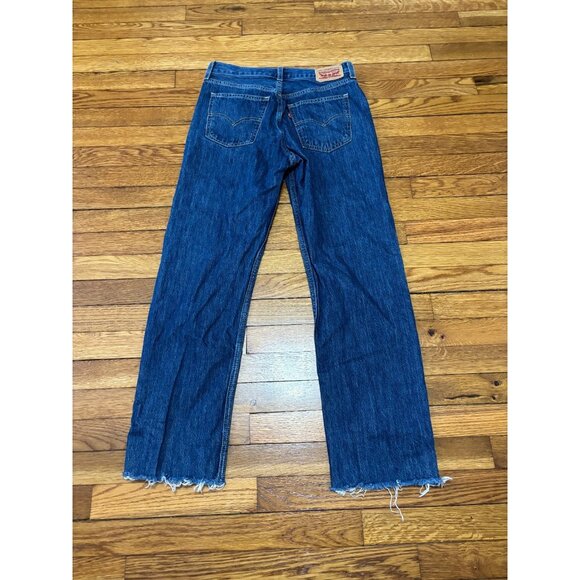 Levi's Women's Straight Leg Jeans - Dark Blue - Picture 7 of 9